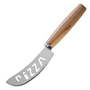 Kit Cortador De Pizza Em Inox Cabo Madeira