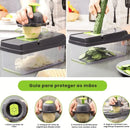Slicer Gourmet 14 em 1 – Fatiador, Cortador e Ralador