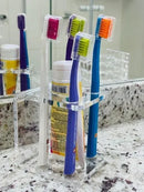 Porta escova e pasta de dente - Suporte Organizador de banheiro em acrílico