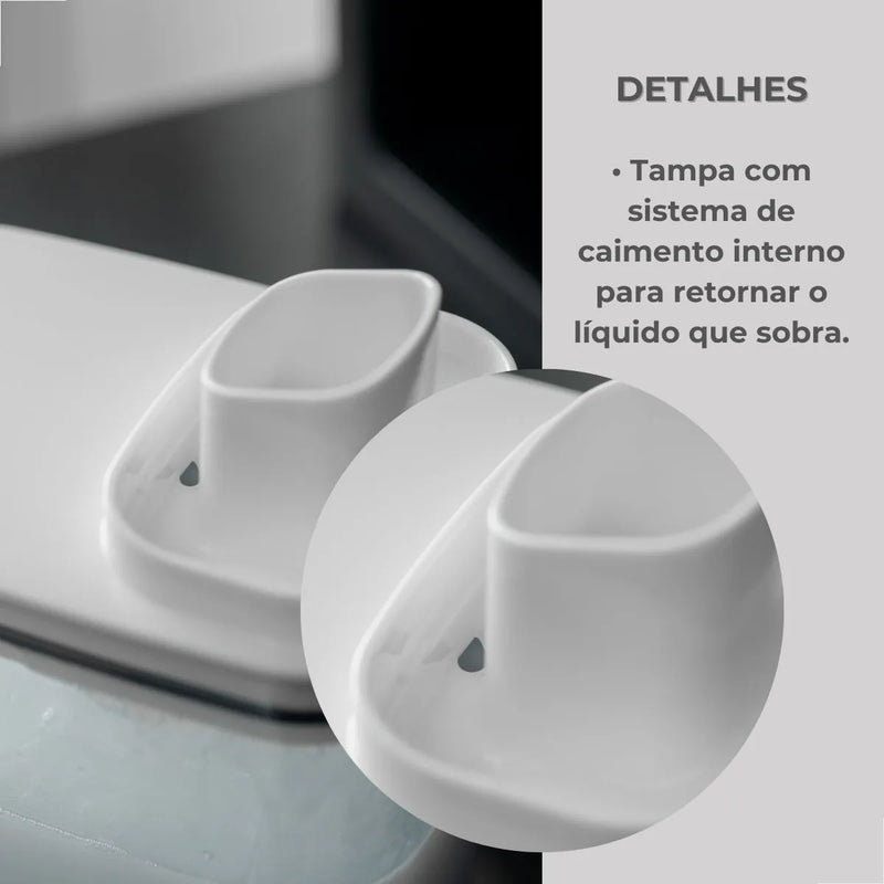 Dispenser Hermético para Lavanderia &nbsp;Organização, Estilo e Praticidade.