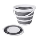 Kit 2 Baldes Retráteis 10 Litros Premium – Compacto, Resistente e Moderno.