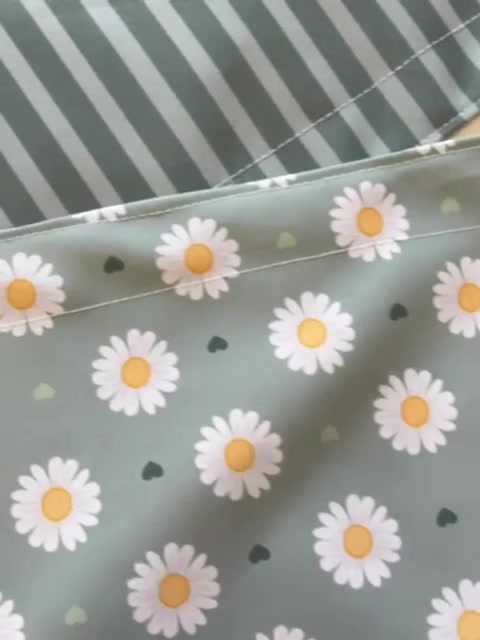 Kit Jogo Americano Elegance – Impermeável Dupla Face Margaridas Verde