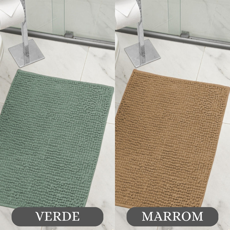 Tapete de Banheiro Antiderrapante Bolinha Macarrão Várias Cores