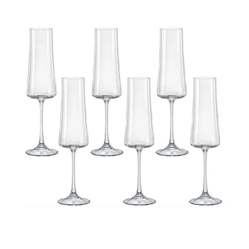 Taças para Champanhe Xtra – Jogo com 6 em Cristal Ecológico 210ml