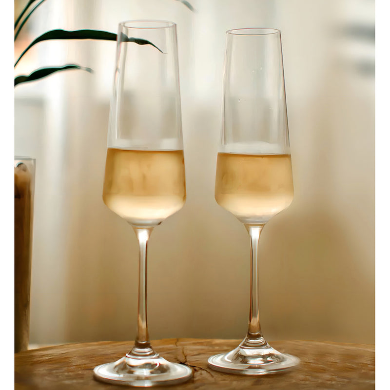 Taças para Champanhe Xtra – Jogo com 6 em Cristal Ecológico 210ml