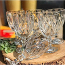 Conjunto Diamante 6 Taças 340ml – Vidro Bico de Jaca com Acabamento Fino