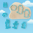 Kit Infantil Bluey – Cortadores e Carimbos para Cookies e Pasta Americana