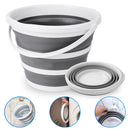 Kit 2 Baldes Retráteis 10 Litros Premium – Compacto, Resistente e Moderno.