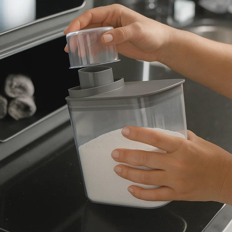 Dispenser Hermético para Lavanderia &nbsp;Organização, Estilo e Praticidade.