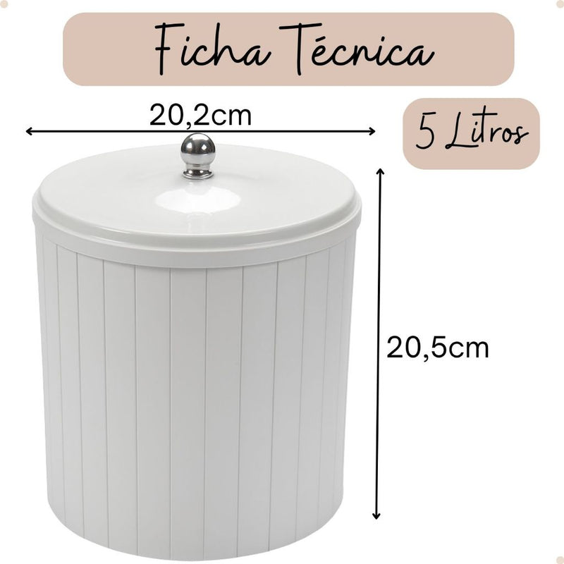 Lixeira Compacta com Tampa – Beleza e Conforto no Seu Espaço