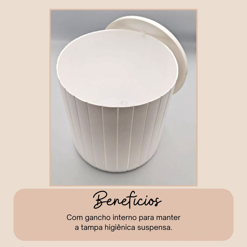 Lixeira Compacta com Tampa – Beleza e Conforto no Seu Espaço