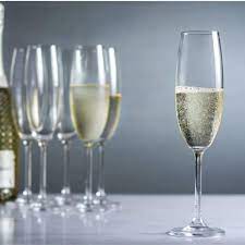 Conjunto Elegance 6 Taças – Cristal Bohemia Titanium para Champanhe 220ml