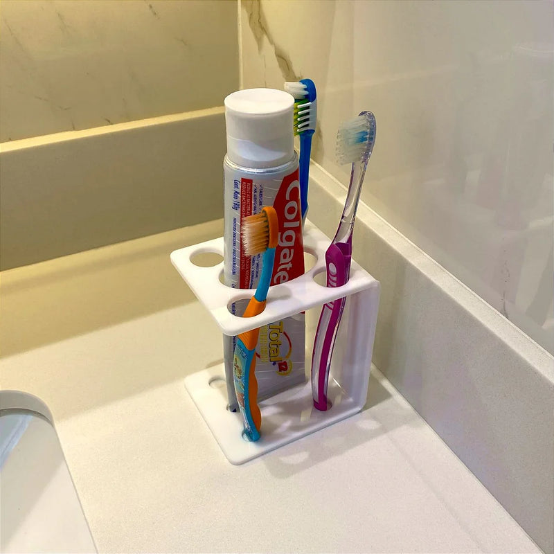 Porta escova e pasta de dente - Suporte Organizador de banheiro em acrílico