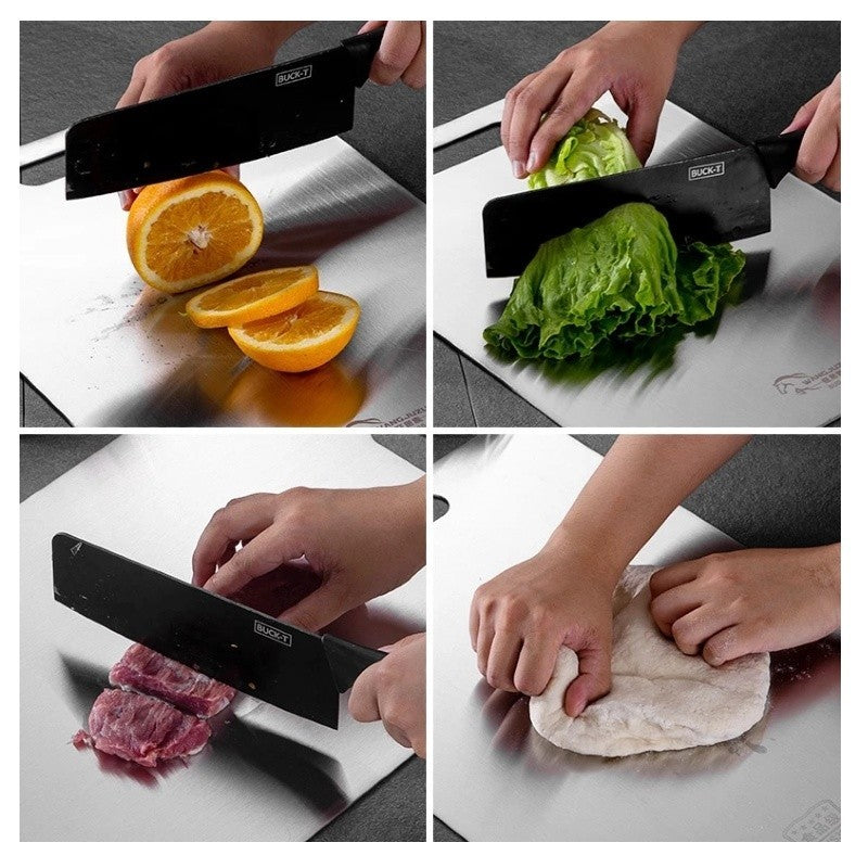 Tábua de Corte Premium Inox 304 – Resistência, Higiene e Performance